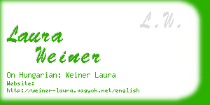 laura weiner business card